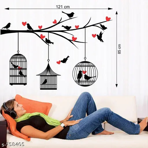 Elegant Birds with Nests Wall Sticker Collections - Creative Decor - JustHomely