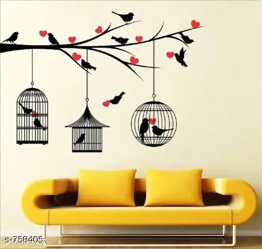 Elegant Birds with Nests Wall Sticker Collections - Creative Decor - JustHomely