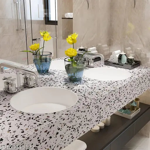 3D Marble Wallpaper Sticker – Self Adhesive, Waterproof & Removable - JustHomely