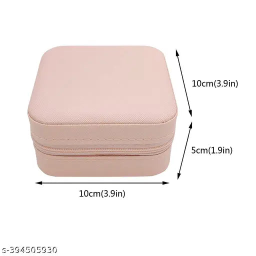 Portable Small Jewelry Box – Travel-Friendly Leather Organizer - JustHomely