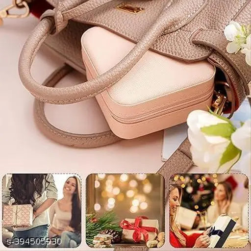 Portable Small Jewelry Box – Travel-Friendly Leather Organizer - JustHomely