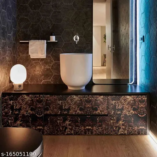 3D Marble Wallpaper Sticker – Self Adhesive, Waterproof & Removable - JustHomely