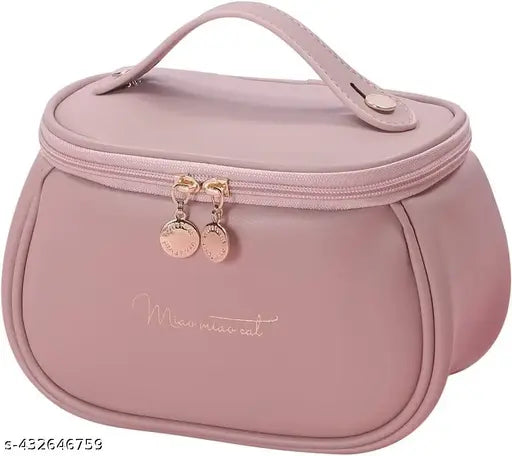 Cosmetic Organizer – Travel-Friendly Makeup Bag with Brush Holder - JustHomely