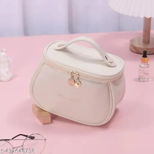 Cosmetic Organizer – Travel-Friendly Makeup Bag with Brush Holder - JustHomely