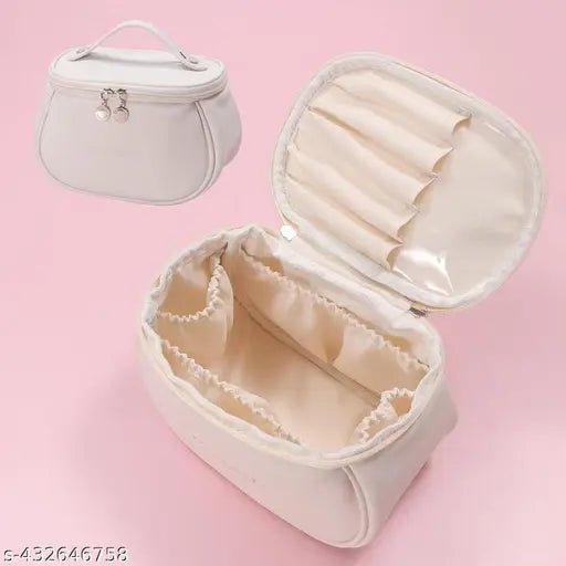 Cosmetic Organizer – Travel-Friendly Makeup Bag with Brush Holder - JustHomely