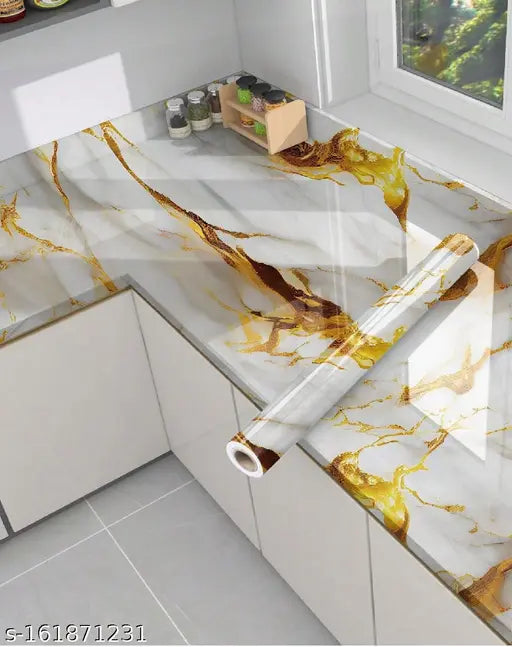 3D Marble Wallpaper Sticker – Self Adhesive, Waterproof & Removable - JustHomely