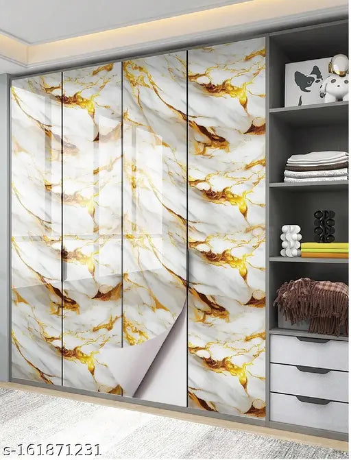3D Marble Wallpaper Sticker – Self Adhesive, Waterproof & Removable - JustHomely