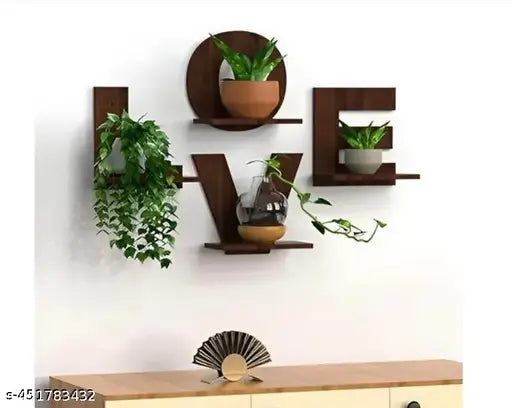 Wooden "LOVE" Wall Decor – Festive Toran, Home & Office Decoration - JustHomely