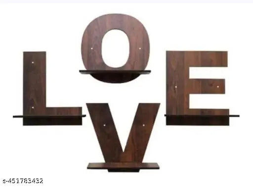 Wooden "LOVE" Wall Decor – Festive Toran, Home & Office Decoration - JustHomely