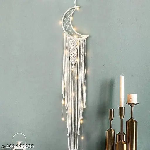 Handcrafted Macrame Star Moon Wall Hangers - Perfect Gift & Home Decor - JustHomely