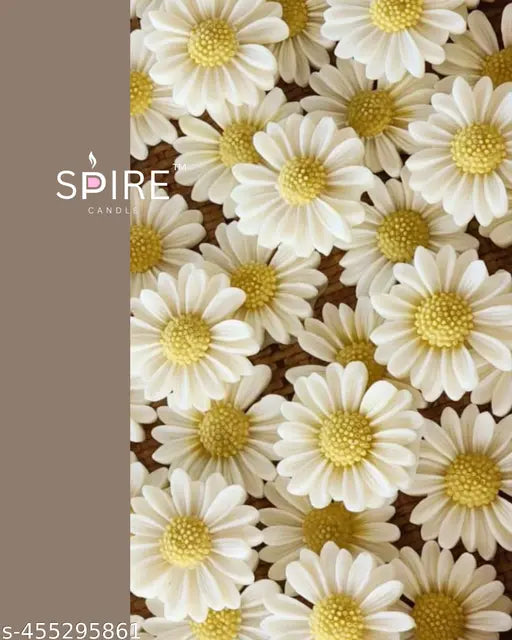 Scented Spire Sunflower Floating Candles – Handcrafted Elegance (Pack of 8) - JustHomely